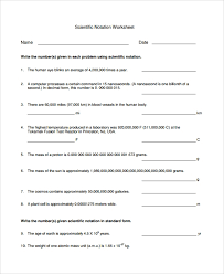 Maybe you would like to learn more about one of these? Free 9 Sample Scientific Notation Worksheet Templates In Ms Word Pdf