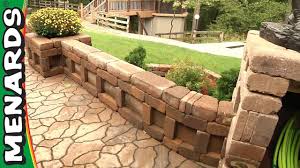 Brick pavers are widely used for several landscaping projects like construction projects, vehicle #driveways, and pedestrian. Curved Wall Planter How To Build Menards Youtube