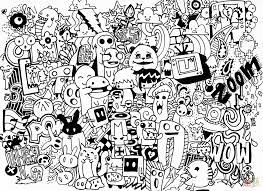 Doodle Collab Coloring Page Png 1 500 1 092 Pixel Doodle Seni Art