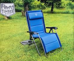 Timber ridge folding outdoor chairs. Timber Ridge Zero Gravity Folding Padded Lounger With Cup And Phone Holder Buy Online In Angola At Angola Desertcart Com Productid 204052174