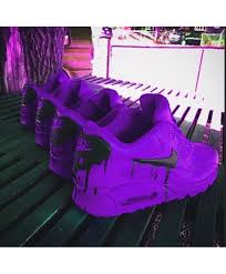 Black And Purple Nike Shoes Nike Air Max 90 Custom Candy Melt Purple Black Trainer Nike Air Max Nike Air Custom Nike Shoes