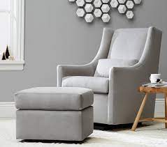 This chair offers smooth gliding thanks to the top quality sealed ball bearings. Graham Modern Nursery Glider Ottoman Pottery Barn Kids