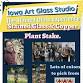 Earl May Garden Center Iowa City, DIY Stained Glass & Copper Plant Stake