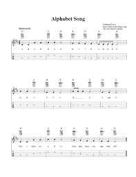 If you are a ne. Alphabet Song Easy Banjo Sheet Music And Tab With Chords And Lyrics