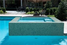 Modern swimming pool tile ideas. Mosaic Tile Swimming Pool Designs