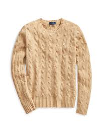 Discover timeless and authentic designer clothing for men, women, children and babies. Polo Ralph Lauren Camel Cable Knit Merino And Cashmere Sweater Modesens