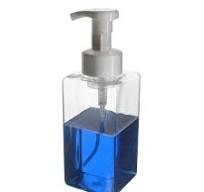 Hand Wash Foam Bottle, 500ml, PET, Clear, Square, 42mm