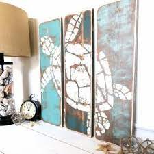 Meet Me Bye The Sea Large Vintage Honu 48 X 48 In 2021 Coastal Wall Art Ocean Decor Beach Decor