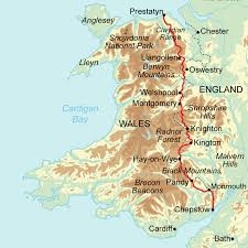 This map shows cities, towns, rivers, airports, railways, main roads, secondary roads in england and wales. Walk Offa S Dyke Path In 12 To 16 Days Contours Walking Holidays