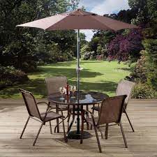 The material is cool and stylish for your home decor. Chocolate Garden Table Chair Set By Pagoda