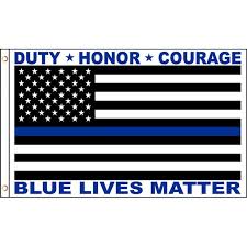 Lapogy 2 pack thin blue line american flag 3x5 ft and usa flag banner,double stitched vivid color honoring law enforcement officers flag and patriotic american flag with grommets. Thin Blue Lives Matter Grommet Flag Support Police Law Enforcement 3 X 5 Walmart Com Walmart Com