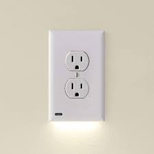 There is a longer center. 4 Pack Snappower Guidelight 2 For Outlets New Version Led Light Bar Night Light Electrical Outlet Wall Plate With Led Night Lights Automatic On Off Sensor Duplex White Amazon Com