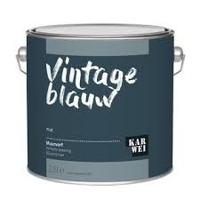 karwei muurverf vintage blauw mat 2 5 liter kopen muurverf kleur karwei muurverf muurverf kleuren donkerblauwe muren