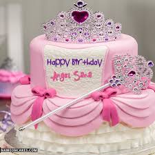 Birthday Cake Images With Name Angel Names Picture Of Angel Sana Is Loading Please Wait Cute Birthday Cakes Princess Birthday Cake Girl Cakes