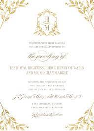 Royal Wedding Invitations Royal Wedding Invitation Harry And Meghan Wedding Harry Wedding