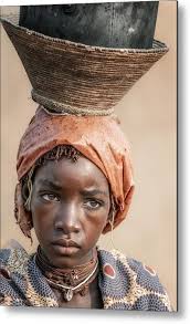 Ovanguendelengo Girl Metal Print by Trevor Cole