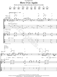 In the heat of the day i hang my head down low and hide my face from the sun through the light of the day until the evening time i'm waiting for the night. Whitesnake Here I Go Again Guitar Tab In G Major Download Print Sku Mn0060695