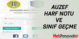 Auzef harf notları ve dönem geçme koşulları. H77hkwetzxnvnm