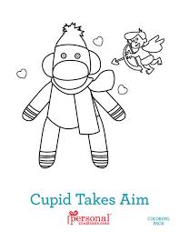 This set features simple designs, yet so much fun to color! Valentine S Day Coloring Sock Monkey Www Personalcreations Flickr