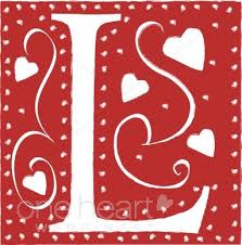 Heart alphabet name picture card and greeting cards. Red Letter L Clipart Wedding Heart Font Heart Font Letter L Lettering