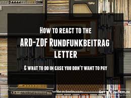 Sample letter to employer for informing change of bank account for salary transfer. German Tv Tax What To Do About The Rundfunkbeitrag Letter Sib