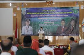 Kutim selalu terbuka, ketika ingin bersilahturahmi ke kutim, karena buah tangan bapak cukup banyak. Pisah Sambut Dan Serah Terima Jabatan Kepala Kemenag Way Kanan Haluan Lampung