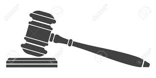 Judge Gavel Icon Auction Hammer Isolated Black Silhouette On Black Silhouette Hammer Logo Silhouette