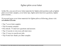 Fighter Pilot Cover Letter