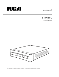 Getting rid of your old tv set will create space for the new. Rca Stb7766c Tv Converter Box User Manual Manualzz