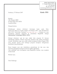 Ada beberapa tips dalam menulis sebuah application letter dalam bahasa inggris : Contoh Surat Lamaran Dan Cv