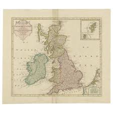 Hij gaat gretig neer na een licht contact met robertson en. Antique Map Of Great Britain And Ireland By Tirion Circa 1750 Antieke Kaart Kaarten Eiland