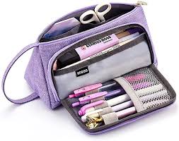 Amazon Com Lavender Pen Office Products Pencil Case Stationery Pencil Bags Cute Pencil Case