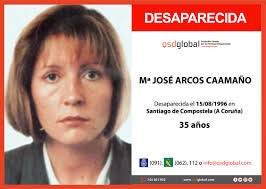 28 AÑOS SIN RASTRO DE MARÍA JOSÉ ARCOS CAAMAÑO Mª José tenía 35 años cuando  desapareció el 15 de agosto de 1996 en #SantiagodeCompostela #ACoruña Hoy  más cerca que nunca de toda su familia #NoLaOlvidamos