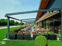 Pergola Retractable Roof Systems Retractable Deck Patio Awnings Sunair Retractable Pergola Pergola Outdoor Restaurant Design
