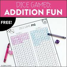 Skip counting 5,10 and 100. Free Dice Games Addition Fun For 1st And 2nd Grade By Susan Jones