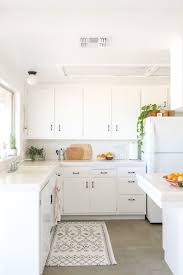 For example, backless stools are easily tucked under kitchen islands, while armless chairs too are able to scoot right underneath a kitchen table. 40 Best Small Kitchen Design Ideas Decorating Tiny Apartment Kitchen Pictures Apartment Therapy
