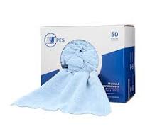 MWipes™ Reusable Microfiber Cleaning Wipes - 50 Pack Blue