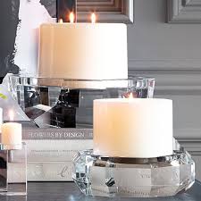 We offer a large selection of glass holders for restaurant. Faceted Crystal Pillar Candle Holder Williams Sonoma