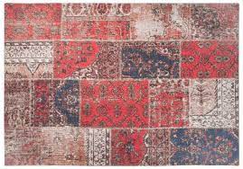Teppich 230 x 200 veronikaperero. Vintage Teppich In Rot Mit Flickenmuster Online Kaufen