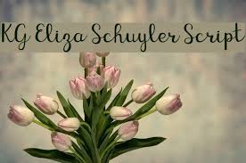 Please, talk with the author for commercial use or for any support. Kg Eliza Schuyler Script Font Ffonts Net