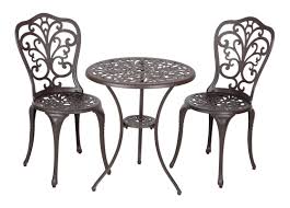 Patio Sense Faustina Antique Bronze 3pc Patio Bistro Set Bistro Set Outdoor Bistro Set Bistro Patio Set