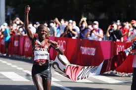 Brigid kosgei (kenya) kosgei won her first international marathon in porto in 2015 and heads to japan as the favourite for gold. J2nyf0fboj4z M