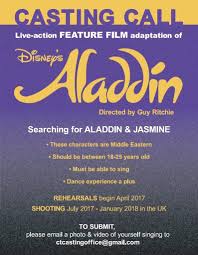 Disney S Live Action Aladdin Open Casting Call For Lead Roles Castingcalls Auditions Disney Actors Casting Call Aladdin Acting Auditions
