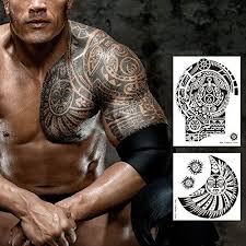 Check out our tattoo the rock selection for the very best in unique or custom, handmade pieces from our shops. Buy Leoars Extra Large Temporary Tattoo Similar The Rock Arm Chest Big Totem Body Tattoos Sticker For Men Women Makeup Waterproof Fake Tattoo 2 Sheet Online In Lebanon B07yz5pyw5