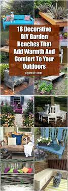Create a handy potting bench fashioned from old kitchen shelving, reimagine a cot mattress base into a vertical planter or craft a corner sofa from pallets. 18 Decorative Diy Garden Benches That Add Warmth And Comfort To Your Outdoors Diy Crafts