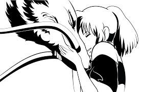 Black And White Vector Art Anime Vector Spirited Away Vector By Puvithel On Deviantart Studio Ghibli Art Spirited Away Art Ghibli Art