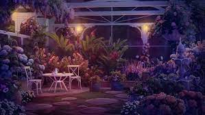 Medusa S Garden At Night By Tamiart Anime Scenery Wallpaper Scenery Background Episode Interactive Backgrounds