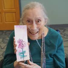 Check out these beautiful watercolor pieces made by students in one of our  Creative Aging classes! Teaching Artist Sheila Guffey says Creative Aging  students often overthink their art and struggle with perfectionism.