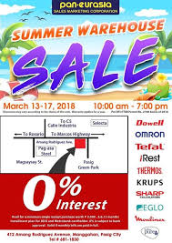 Up To 50 Off On Dowell Tefal Sharp Omron Thermos Etc At Summer Warehouse Sale From Mar 13 17 2018 Warehouse Sales Tefal Warehouse