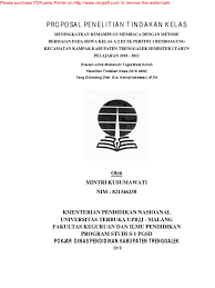 Contoh Laporan Penelitian Tindakan Kelas Paud Rismax